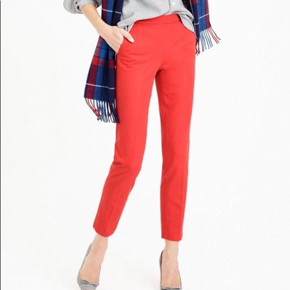 J. Crew Red Minnie Pant size 0